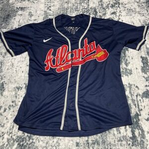 Nike Atlanta Braves Deion Sanders #24 Baseball Jersey Mens XL